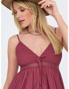 Only Rochie maxi evazata - Visiniu