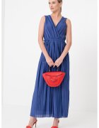 Only Rochie maxi plisata Elema - Albastru lavanda