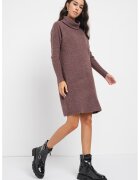 Only Rochie-pulover cu guler inalt Jana - Violet inchis melange