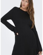 Only Rochie tricotata si striata - Negru