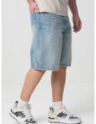 Only & sons Blugi scurti de bumbac organic cu talie medie - Albastru deschis