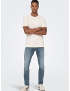 Only & sons Blugi slim fit cu aspect decolorat - Albastru prafuit