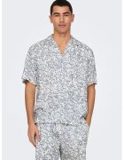 Only & sons Camasa regular fit cu imprimeu - Alb/Albastru