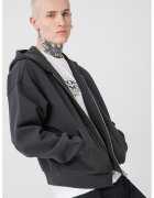 Only & sons Hanorac din amestec de bumbac cu fermoar - Negru stins