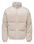 Only & sons Jacheta bej deschis - poliester - Bej deschis