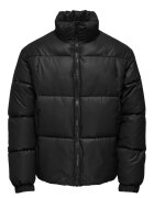 Only & sons Jacheta matlasata guler inalt - maneci lungi - Negru stins