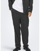 onlysons Pantaloni uni de trening relaxed fit - Gri inchis melange
