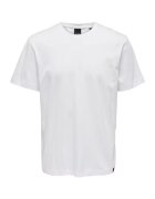 Only & sons Tricou barbati - 301847557 - Bumbac - Alb