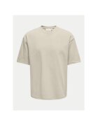 Only & sons Tricou barbati - 304805547 - Bumbac/Poliester - Bej - Bej