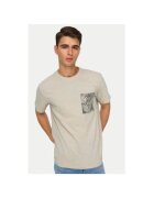 Only & sons Tricou barbati - 304953187 - Bumbac - Bej - Bej