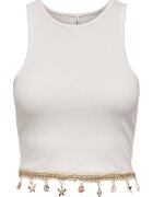 Only Top dama 15325019 - Bumbac organic - XL INTL - Alb
