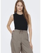 Only Top regular fit tricotat - Negru