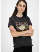 Only Tricou cu imprimeu grafic Lucy - Bej/Negru stins