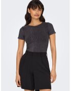 Only Tricou cu striatii - Gri inchis