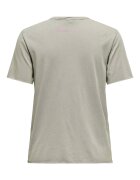 Only Tricou dama 15307412 - Bumbac organic - Gri - Gri