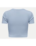 Only Tricou dama 15311891 - Bumbac organic - XL INTL - Albastru deschis