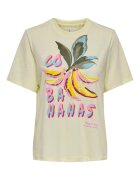 Only Tricou dama 15320615 - Bumbac/Poliester - Galben - Galben