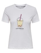 Only Tricou dama 15349901 - Bumbac organic - Alb - Alb