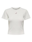 Only Tricou dama 15350554 - Poliester/Viscoza - 46794 - Alb