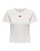 Only Tricou dama 15350554 - Poliester/Viscoza - 46977 - Alb