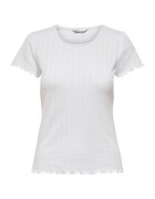 Only Tricou dama - 302468379 - Bumbac - Alb