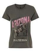 Only Tricou dama - Bumbac organic -Gri