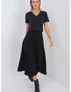 Only Tricou din amestec de modal cu decolteu in V - Gri antracit