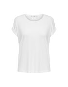 Only Tricou lejer cu decolteu rotund - Alb