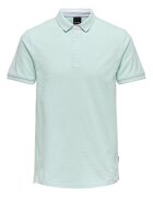 Only Tricou polo barbati Sons - 22024827 - Bumbac organic - Verde - Verde