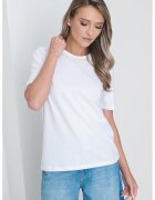 Only Tricou regular fit cu strasuri Cheri - Alb optic