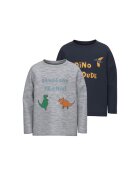 Only & sons Set 2 bluze copii - 556267 - Gri/Bleumarin - Bumbac
