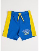 Original Marines Pantaloni scurti cu garnituri contrastante - Galben pai/Bleumarin