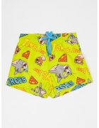 Original Marines Pantaloni scurti cu model Tom&Jerry - Gri/Galben/Verde deschis