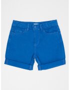 Original Marines Pantaloni scurti cu model uni si terminatii pliabile - Albastru deschis