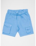 Original Marines Pantaloni scurti de bumbac cu buzunare cu clapa - Albastru deschis