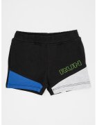 Original Marines Pantaloni scurti de bumbac cu imprimeu text - Negru/Gri deschis melange