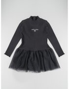 Original Marines Rochie evazata cu terminatie din tul - Negru