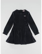 Original Marines Rochie evazata din catifea - Negru