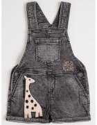 Original Marines Salopata din denim cu detaliu brodat - Gri inchis melange