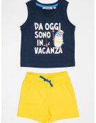 Original Marines Set de top si pantaloni scurti - Galben pai/Bleumarin
