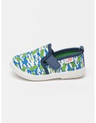 Original Marines Tenisi din material textil cu inchidere velcro - Verde/Albastru royal/Alb murdar