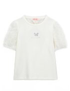 Original Marines Tricou din amestec de bumbac cu decolteu la baza gatului - Alb fildes