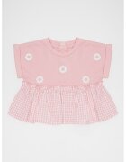 Original Marines Tricou din amestec de bumbac cu model - Alb/Roz pastel