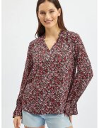 Orsay Bluza cu model si decolteu in V - Violet tyrian