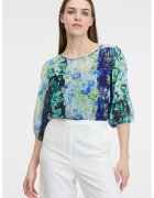 Orsay Bluza lejera cu imprimeu floral - Verde deschis/Albastru