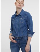 Orsay Camasa din denim cu buzunare pe piept - Albastru melange