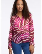 Orsay Camasa semitransparenta cu animal print - Rosu inchis/Roz