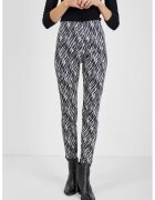 Orsay Colanti cu talie inalta si model - Alb/Negru