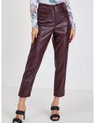 Orsay Pantaloni crop din piele ecologica si talie inalta - Violet tyrian