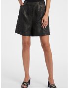 Orsay Pantaloni scurti relaxed fit cu insertii stralucitoare - Negru